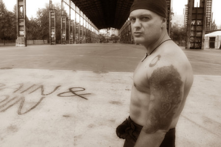 A Parco Dora (Torino), durante la lavorazione di "ONCE WERE WARRIORS", il videoclip della mia terza canzone... 